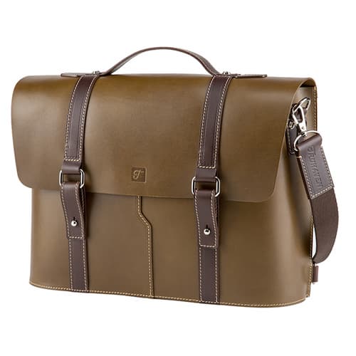 Truhaven Multi_use Leather Briefcase _Olive Green_